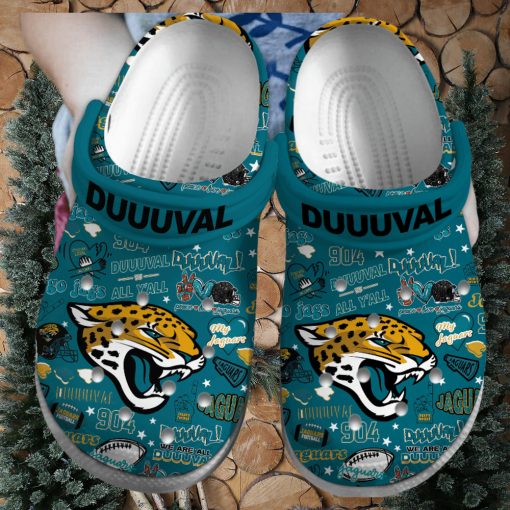 Jacksonville Jaguars NFL Sport Crocs Crocband Clogs Shoes Comfortable For Men Women and Kids – Footwearelite Exclusive