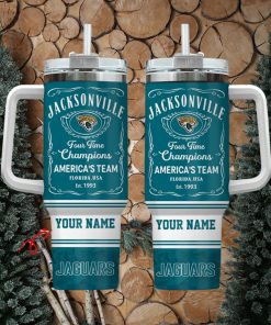 Jacksonville Jaguars Personalized NFL Jack Daniel’s 40oz Stanley Tumbler