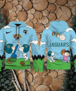 Jacksonville Jaguars X Snoopy Peanuts 75th Anniversary Hoodie