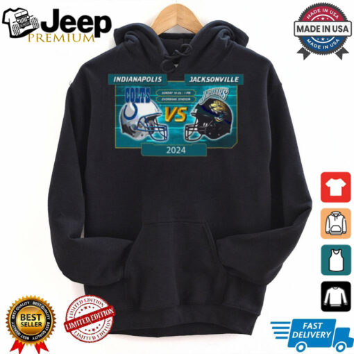 Jacksonville Jaguars vs. Indianapolis Colts 2024 NFL Battle Week 5 Shirt