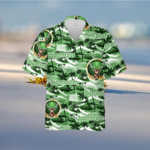 Jagermeister Hawaiian Sea Island Pattern Hawaiian Shirt