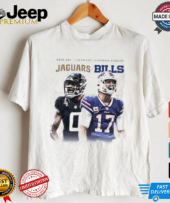 Jaguars at Bills game day Gabe Davis vs Josh Allen shirt