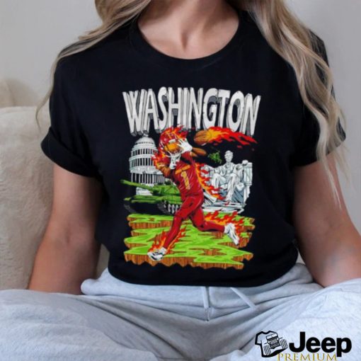 Jahan Dotson Washington Commanders tank and white house shirt