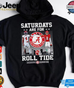 Jalen Milroe and Zabien Brown saturdays are for Alabama Crimson Tide signatures shirt