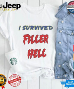 James B. Jones Wearing I Survived Filler Hell Shirt