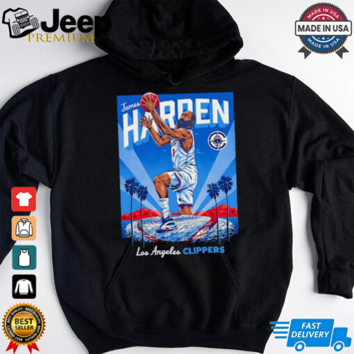 James Harden Los Angeles Clippers Intuit Dome backdrop graphic shirt