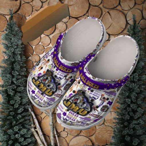 James Madison Dukes Roll Go Dukes Crocs Clog Shoes