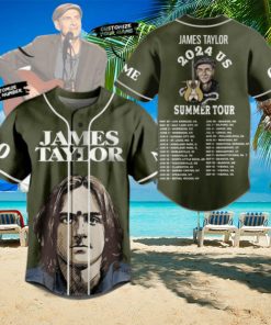 James Taylor 2024 Us Summer Tour Custom Baseball Jersey