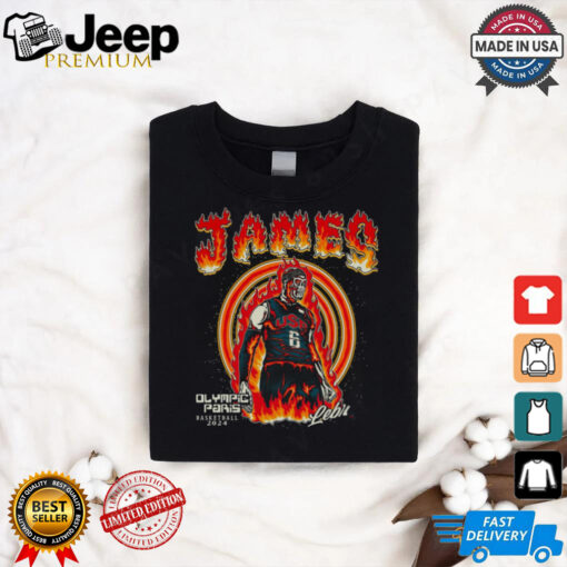 James olumpic paris basketball 2024 shirt