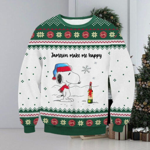 Jameson Snoopy Make Happy Ugly Sweater