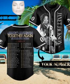 Janet Jackson Together Again Summer 2024 With Special Guest Nelly Baseball Jersey