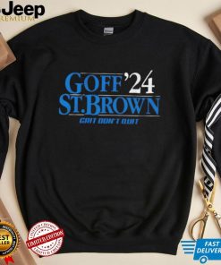 Jared Goff and Amon Ra St. Brown 24 Detroit Lions grit don’t quit shirt