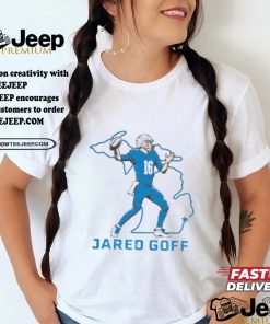 Jared Goff state star Detroit Lions football shirt