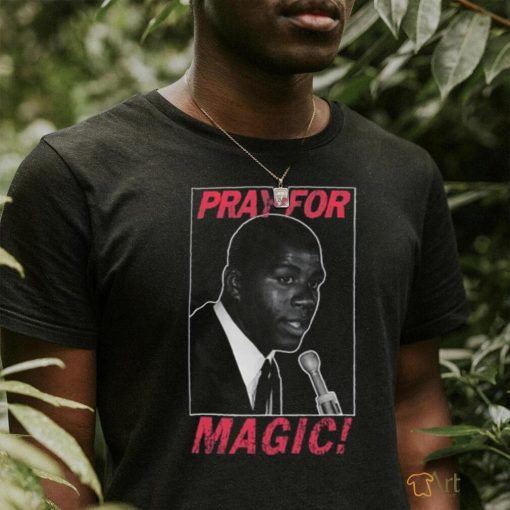 Jared Mccain Wearing Pray For Magic Tee Shirt