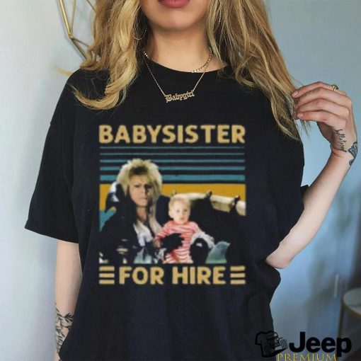 Jareth Goblin King Babysister For Hire T Shirt