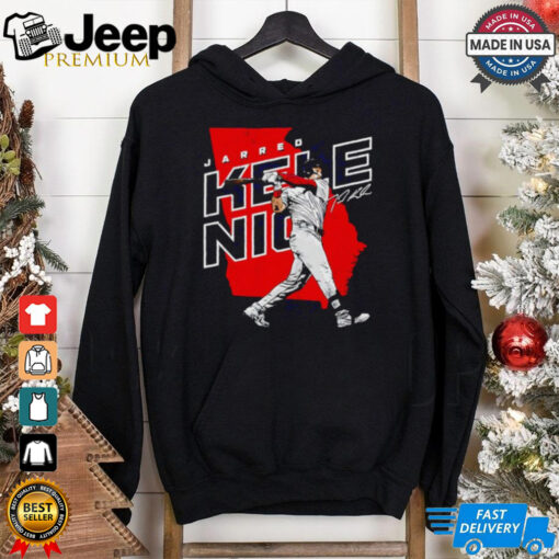 Jarred Kelenic Atlanta Braves player map signature shirt