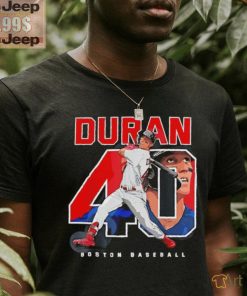 Jarren Duran batting 40 Boston Baseball shirt