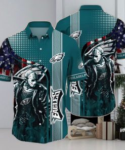 Jason Voorhees NFL Philadelphia Eagles Hawaiian Shirt