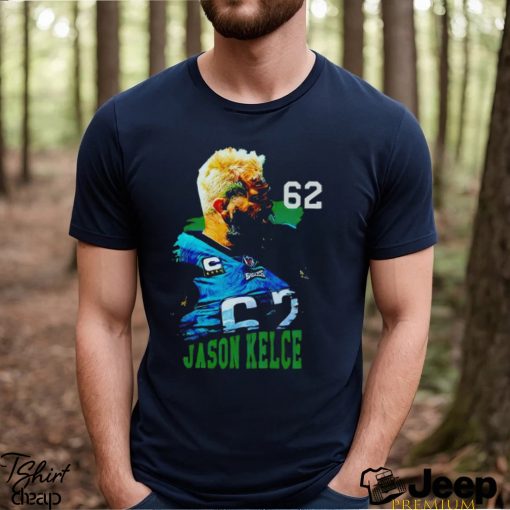 Jason kelce 62 Philadelphia Eagles football graphic shirt