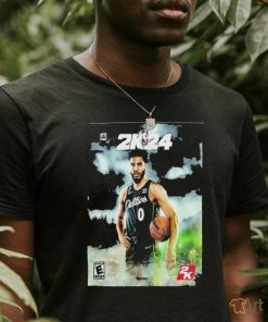 Jayson Tatum Receive The Cover Athlete Of NBA 2K24 T shirt