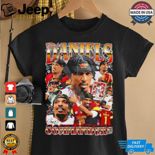 Jayden Daniels Washington Commanders Football signature graphic shirt