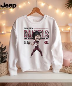 Jayden Daniels Washington Commanders QB big head cartoon shirt