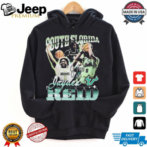 Jayden Reid #0 South Florida Bulls Graphic Signature t shirt