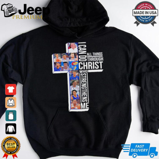 Jayhawk Kansas I can do all things through Christ shirt