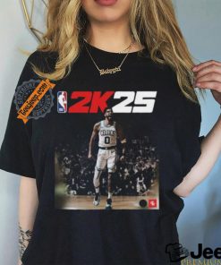 Jayson tatum is our NBA 2k25 standard cover athlete vintage T shirt