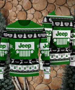 Jeep 2024 Christmas Green Ugly Sweater