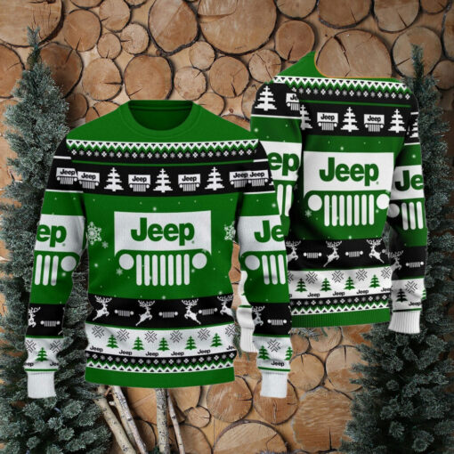 Jeep 2024 Christmas Green Ugly Sweater