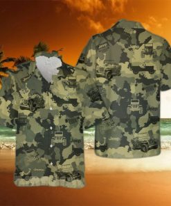 Jeep Camo All Over Print Hawaiian Shirt And Beach Short