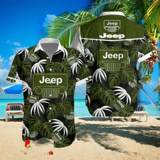 Jeep Hawaiian Shirt Beach Tropical Leaf For Men Women Fans