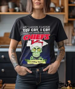 Jeff Dunham You Laugh I Laugh You Offend My Kansas City Chiefs I Kill You Logo T Shirt