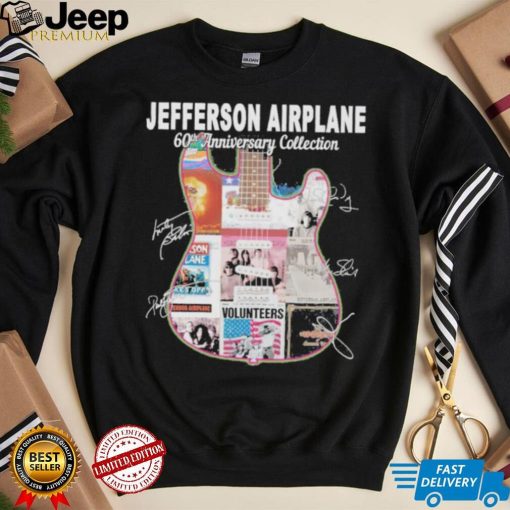 Jefferson Airplane band 60th anniversary collection guitar signatures shirt