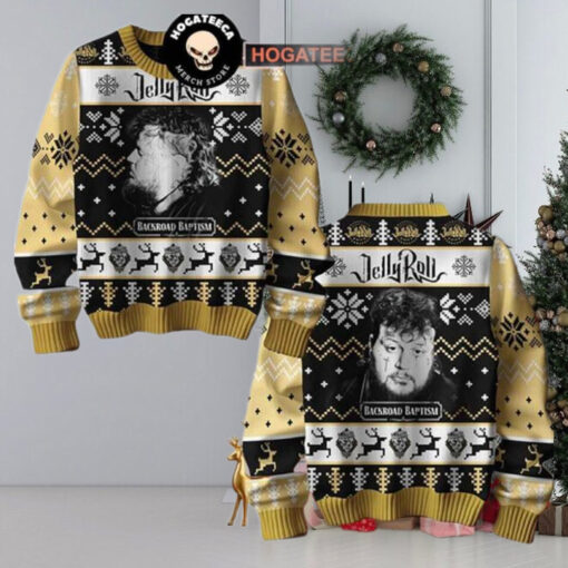 Jelly Roll Backroad Baptism Christmas Sweater Chirstmas Gifts 2024 Xmas For Family And Friends Ugly Sweater