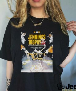 Jennings Trophy Champs Fewest Goals Against In The Nhl Linus Ullmark And Jeremy Swayman 2024 Shirt