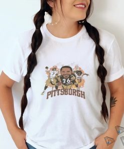 Jerome Bettis Caricature Tee Pittsburg Steelers The Bus NFL shirt