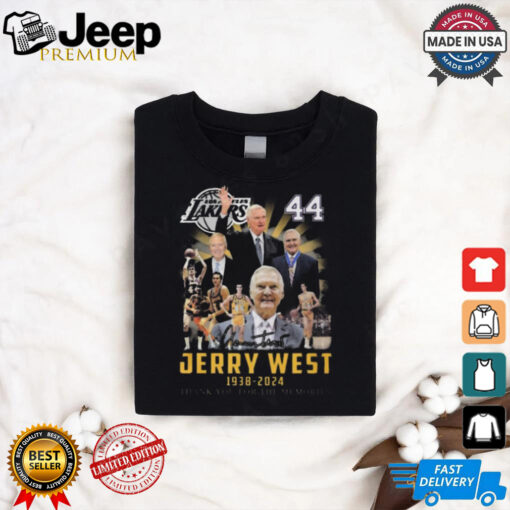 Jerry West 1938 2024 thank you for the memories signatures shirt