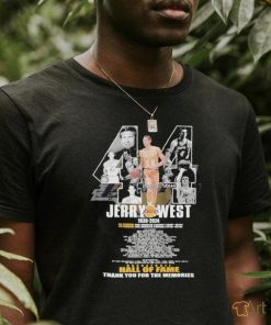 Jerry West 44 Basketball Hall Of Fame Thank You For The Memories Shirt