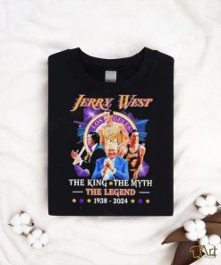 Jerry West Lakers The King The Myth The Legend 1938 2024 T Shirt