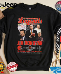 Jim Donovan Cleveland Browns Legends 1956 2024 Annivesary T Shirt