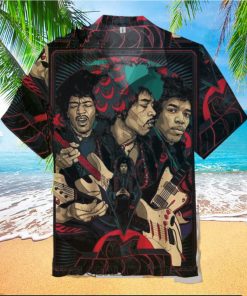 Jimi Hendrix Short Sleeve Hawaiian Shirt