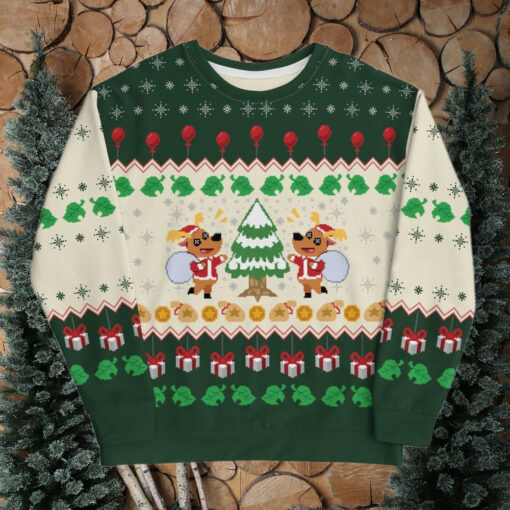 Jingle Animal Crossing Ugly Christmas Sweater