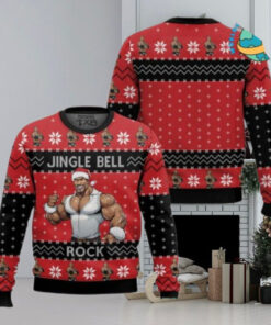 Jingle Bell Rock The Rock Ugly Christmas Sweater