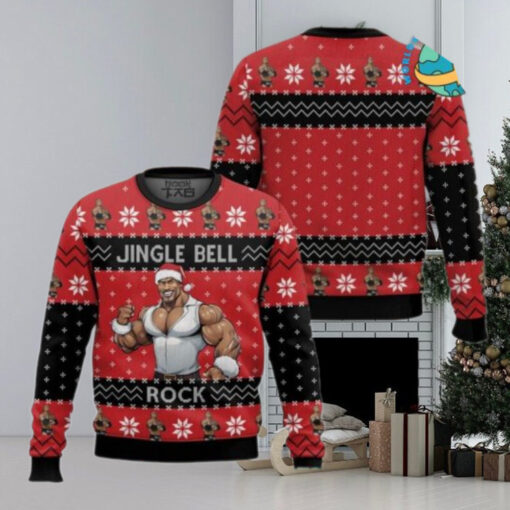 Jingle Bell Rock The Rock Ugly Christmas Sweater