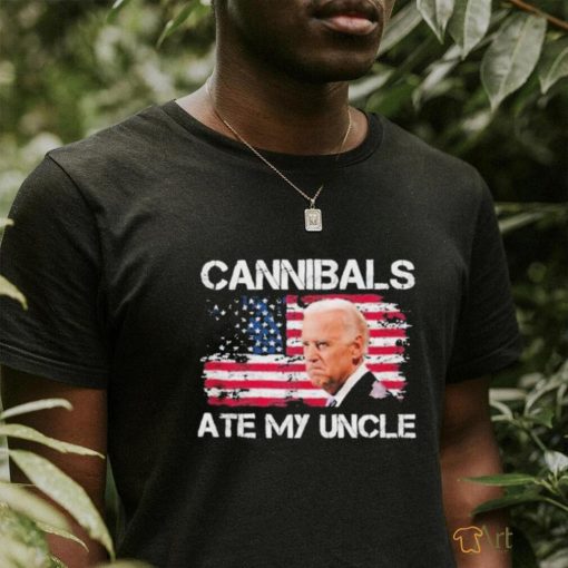 Joe Biden Cannibals Ate My Uncle Us Flag Biden Vintage T Shirt