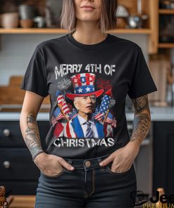 Joe Biden Merry 4Th Of Christmas 4Th Of July Firework Shirt