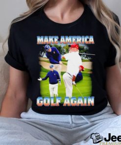 Joe Biden and Donald Trump golf Make America golf again shirt