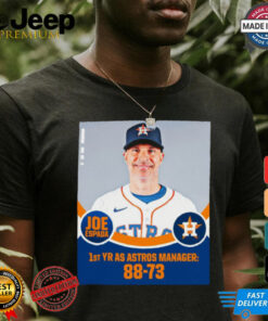 Joe Espada 1st YR AS Astros Manager 88 73 Poster t shirt